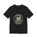 Chess T‑Shirt - Coffee Chess Repeat